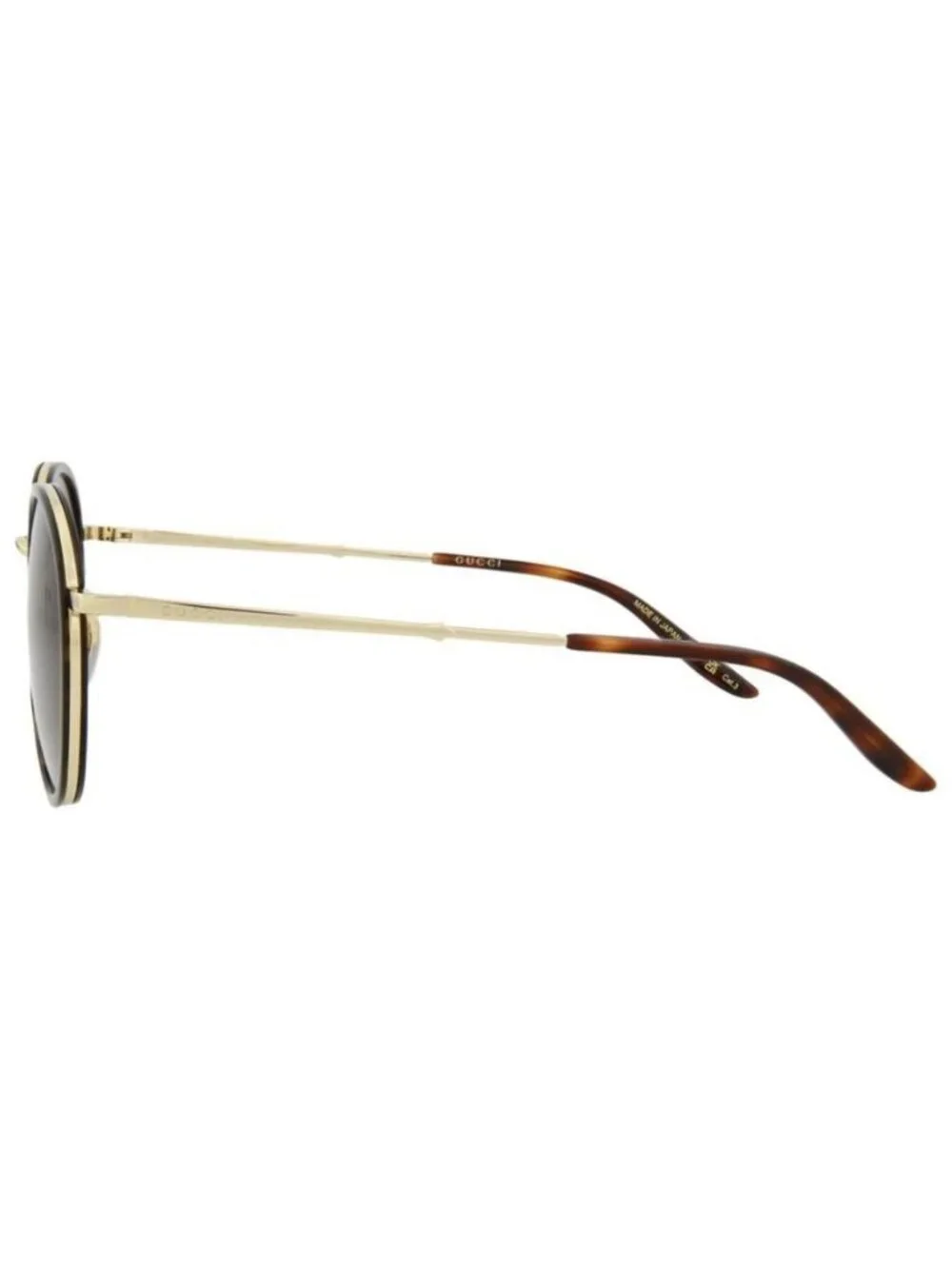 New Gucci Mens Round/Oval Havana Gold Brown Fashion Designer Sunglasses